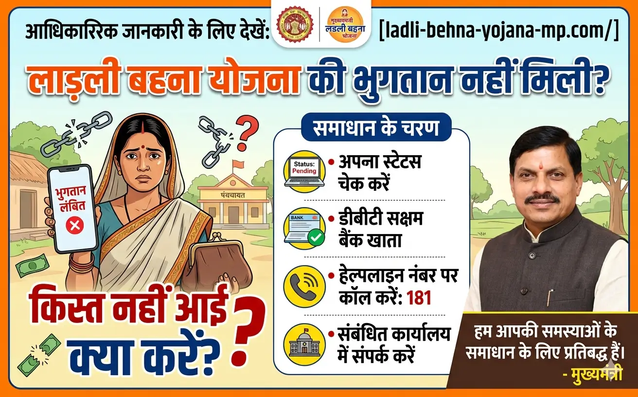 not-received-ladli-behna-yojana-payment-solution